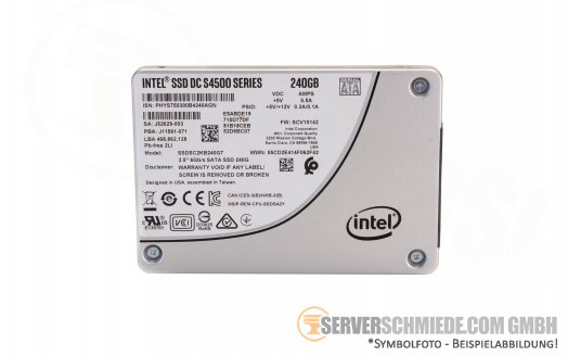 240GB  2,5 6G SATA Intel SSD DC S4500 Series SSDSC2KB240G7