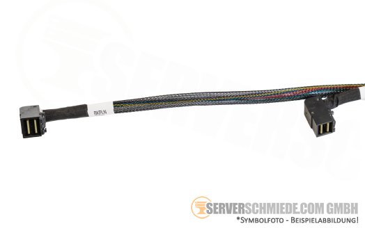 Amphenol 55 / 70cm SAS Kabel 2x SFF-8643 (double) winkel to 2x SFF-8643 winkel 4420-007-0101 RHS72-0391