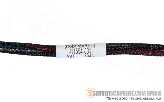 Amphenol 60cm SAS Kabel 1x SFF-8643 gerade to 1x SFF-8643 winkel J11554-001