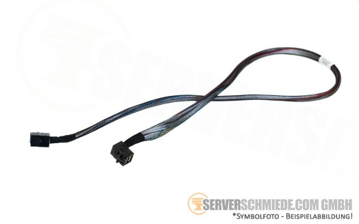 Amphenol 80cm SAS Kabel 1x SFF-8643 gerade to 1x SFF-8643 winkel J29868-001