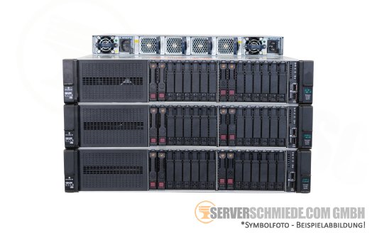 Ceph Storage HA Cluster - 3x HP ProLiant DL380 Gen10 + Arista DCS-7050S-52 10GbE SFP+ Switch High Availability Converged HCI PetaSAN - Proxmox Ceph