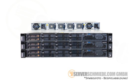 Ceph Storage HA Cluster - 3x IBM Lenovo SR630  8x 2,5" SFF + Arista DCS-7050S-52 10GbE SFP+ Switch High Availability Converged HCI PetaSAN - Proxmox Ceph