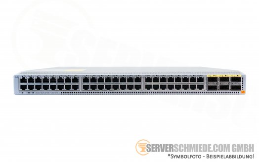 Cisco Nexus N9K-C9372TX Network Switch 19" 1U Rack 48x 10GbE RJ-45 copper + 6x 40Gb QSFP+ 2x PSU