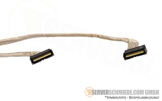 Dell 30 / 15cm Backplane to front PERC Controller cable 1x SFF-8654 gerade to 2x SFF-8654 gerade R6615 H755N H965i 0TRF7V