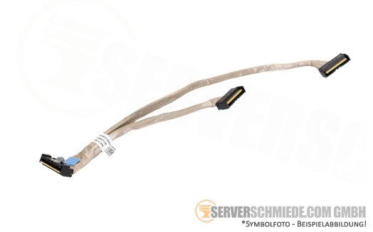 Dell 30 / 15cm Backplane to front PERC Controller cable 1x SFF-8654 gerade to 2x SFF-8654 gerade R6615 H755N H965i 0TRF7V