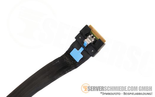 Dell 45cm front PERC to Mainboard Controller cable 1x SFF-8654 winkel to 1x SFF-8654 gerade R6615 088R7R