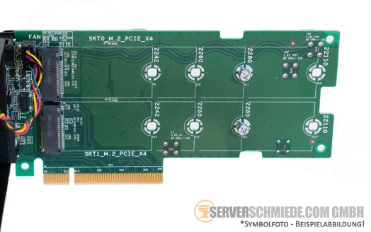 Dell Internal SSD Adapter DPWC300 2x M.2 2280 NVMe PCIe 3.0 x4 023PX6 0NTRCY