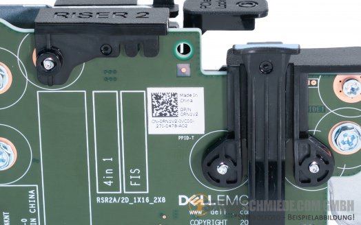 Dell R740xd 24x NVMe Secondary PCIe 2nd Riser 0RN1V2 incl. Cage