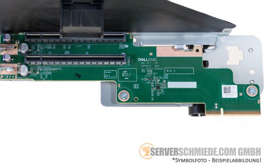 Dell Riser 4 2x x16 (x8 connectivity) PCIe 4.0 R4B full profile incl. cage R750 R7525 0RK04H 0YMVJ0