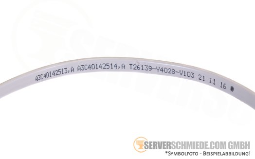 Fujitsu 50cm SATA Kabel 1x SATA gerade to 1x SATA winkel A3C40142513 A3C40142514