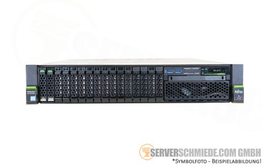 Fujitsu Primergy RX2540 M4 19" 2U Server 16x 2,5" SFF 2x Intel XEON LGA3647 Scalable SAS SATA Raid 2x PSU vmware ready