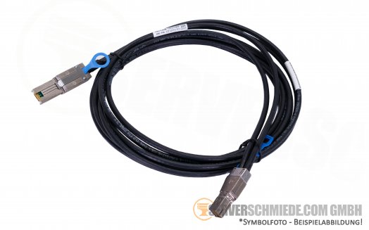 HP 2m extern 12G SAS Kabel cable 1x SFF-8644 to 1x SFF-8088 Storage + Tape Library 716191-B21
