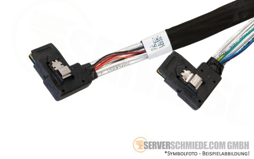 HP 65 / 80 cm SAS Cable Expander to Backplane 2x SFF-8087 gerade to 2x SFF-8087 winkel DL560 Gen9 793958-001