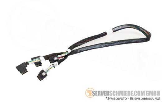 HP 65 / 80 cm SAS Cable Expander to Backplane 2x SFF-8087 gerade to 2x SFF-8087 winkel DL560 Gen9 793958-001