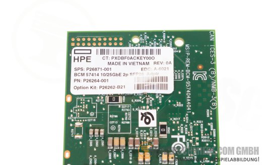 HP Broadcom BCM57414 2x 10 / 25GbE Network Ethernet Controller PCIe x8 P26262-B21 
RDMA RoCE