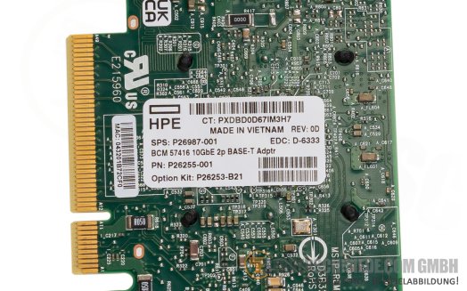 HP Broadcom BCM57416 2x 10GbE RJ-45 copper PCIe 3.0 x8 Network LAN Ethernet Controller Gen11 Gen10 Plus P26253-B21 +NEW+