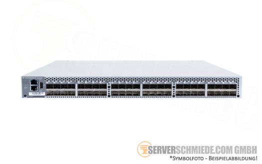 HP Brocade SN6000B 48-Port 16Gb FC FibreChannel SAN-Switch 24-Ports active 19" Rack 1U incl. Extended Fabric License