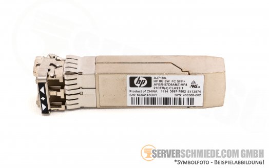 HP GBIC FC Fibre Channel 8Gb SFP+ Transceiver 850nm AFBR-57D7APZ-HP4 468508-001 468508-002