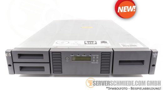 HP MSL2024 19" 2U 24-bay Tape Library Bandlaufwerk Bibliothek LTO-4 5 6 7* 8* Sicherung  Backup +NEW+