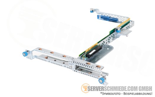 HP Riser 1x x16 + 1x x8 PCIe 2.0 LP+FP incl. cage DL360 G6 G7 493802-001