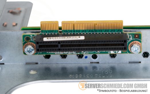 HP Riser 1x x16 + 1x x8 PCIe 2.0 LP+FP incl. cage DL360 G6 G7 493802-001