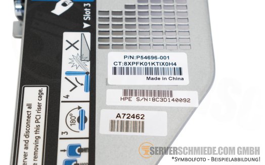 HP Secondary Riser 1x x16 PCIe 5.0 LP low profile incl. cage DL360 Gen11 P48903-B21 +NEW+