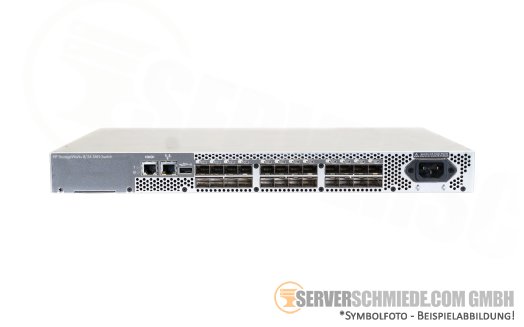 HP StorageWorks 8/24  Brocade 300 24-Port 8Gb FC Fibre Channel SAN Switch AM868A 16 Ports active