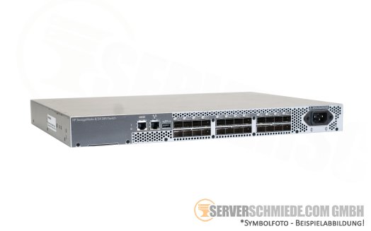 HP StorageWorks 8/24  Brocade 300 24-Port 8Gb FC Fibre Channel SAN Switch AM868A 24 Ports active