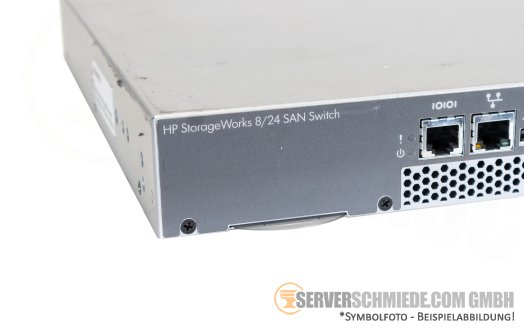 HP StorageWorks 8/24  Brocade 300 24-Port 8Gb FC Fibre Channel SAN Switch AM868A 24 Ports active