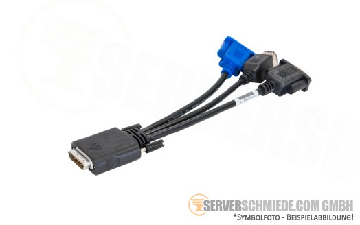 IBM Lenovo ThinkAgile SD530 81Y5286 Console Breakout cable Front VGA/USB KVM cable