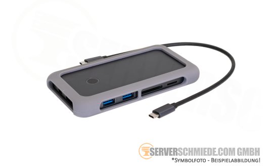 ICY BOX IB-DK2108M-C USB-C 3.2 Docking Station 100W 3x USB-A HDMI M.2 PCIe NVMe SD cardNotebook