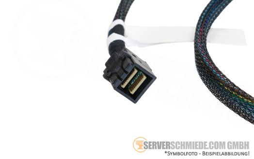 Intel 80cm SAS Kabel 1x SFF-8643 gerade to 1x SFF-8643 winkel R1208WFTYS K67611-001