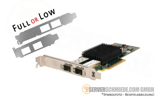 Lenovo Broadcom Emulex 2x 32Gb FC LPe32002-M2 PCIe x8 FibreChannel Controller HBA 00YK539