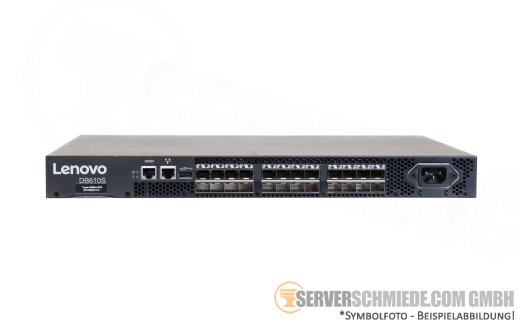 Lenovo Brocade G610 DB-610S 24-Port 32Gb FC FibreChannel SAN-Switch 16-Ports active