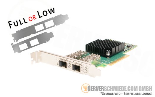 Mellanox 2x 25Gb SFP28 Network ConnectX-4 LX Controller PCIe x8 MCX4121A-ACAT RDMA RoCE nvidia