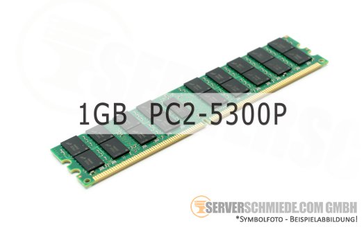 Micron 1GB 1Rx4 PC2-5300P PEH Fujitsu CF00371-1899 371-1899-01 MT18HTF12872PY-667D2