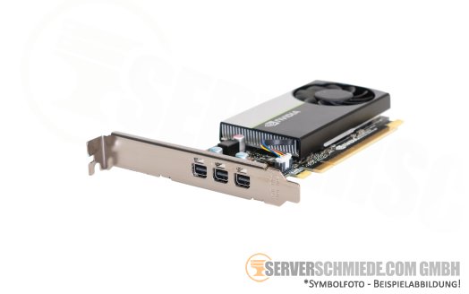 Nvidia T400 4GB GDDR6 Grafikkarte GPU 3x MiniDP PCIe 3.0 x16