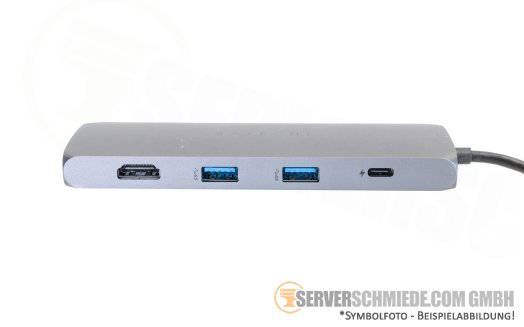 Satechi USB-C Docking Station 100W USB 3.0 RJ-45 1GbE Ethernet HDMI M.2 SATA Notebook