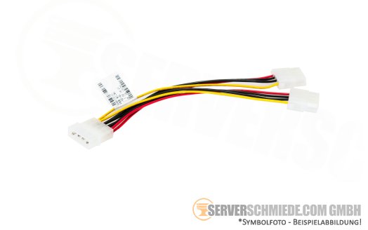 Supermicro 15cm Y-Kabel 1x 4-pin IDE Molex Buchse to 2x 4-pin IDE Molex Stecker CBL-0234L