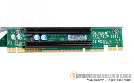 Supermicro 1U Riser with Cage 2x x16 + 1x x8 PCIe 3.0 RSC-R1UW-2E16 RSC-R1UW-E8R