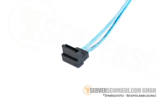 Supermicro 45cm SATA Kabel 1x SATA winkel to 1x SATA gerade SATA CBL-0227L