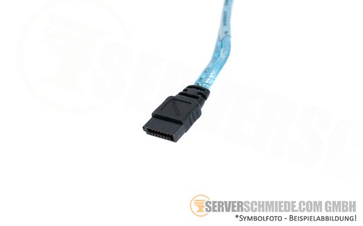 Supermicro 45cm SATA Kabel 1x SATA winkel to 1x SATA gerade SATA CBL-0227L