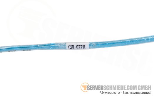 Supermicro 45cm SATA Kabel 1x SATA winkel to 1x SATA gerade SATA CBL-0227L