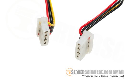 Supermicro 50 / 40cm Power Cable 1x 8-pin gerade to 2x IDE 4-pin winkel