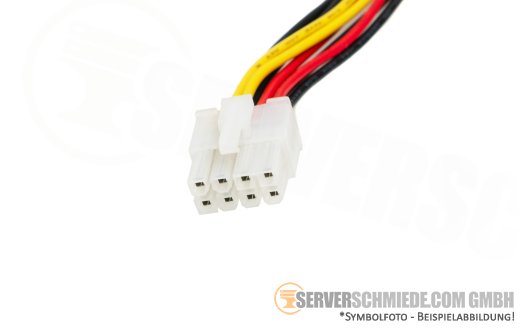 Supermicro 50 / 40cm Power Cable 1x 8-pin gerade to 2x IDE 4-pin winkel