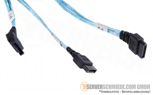 Supermicro 60cm SAS/SATA  Kabel 1x SFF-8087 60cm 4x SATA 60cm 50cm 45cm 35cm 1x 8pin 35cm CBL-0188L