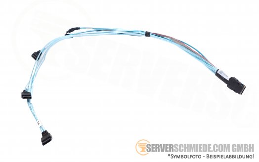 Supermicro 60cm SAS/SATA  Kabel 1x SFF-8087 60cm 4x SATA 60cm 50cm 45cm 35cm 1x 8pin 35cm CBL-0188L