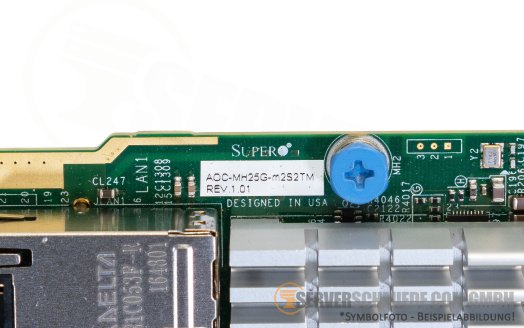 Supermicro AOC-MH25G-m2S2TM 2x 25 GbE SFP28 + 2x 10 GbE RJ-45 SIOM Controller Ethernet Netzwerk