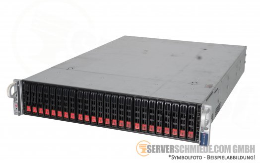 Supermicro CSE-216 X10DRH-iT 19" 2U 24x 2,5" SFF 2x Intel XEON E5-2600 v3 v4 DDR4 ECC Raid 2x PSU vmware Server -CTO-