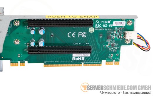 Supermicro Riser Card 2x x16 PCIe 3.0 incl. cage CSE-829U RSC-W2-66